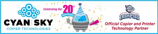 anniversary Cy celebrating 20 years